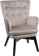 Liberta Lou Lou Πολυθρόνα Βελούδινη Μπεζ 76x68x96cm 01-2388