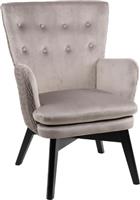 Liberta Lou Lou Πολυθρόνα Βελούδινη Μπεζ 76x68x96cm 01-2388