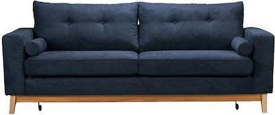 Liberta Lusso Τριθέσιος Καναπές Κρεβάτι Μπλε 218x85x87cm 71-0271
