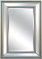 Liberta Lux Καθρέπτης Τοίχου Ολόσωμος με Ασημί Ξύλινο Πλαίσιο 120x60cm 11-0463