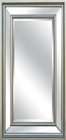 Liberta Lux Καθρέπτης Τοίχου Ολόσωμος με Ασημί Ξύλινο Πλαίσιο 180x90cm 11-0464