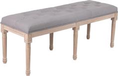 Liberta Lyon Σκαμπό Σαλονιού Ξύλινο Γκρι 122x41x46cm 16-0736