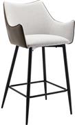 Liberta Malone Σκαμπό Μπαρ Μεταλλικό Λαδί Σετ 2τμχ 38x51x96cm 26-0020