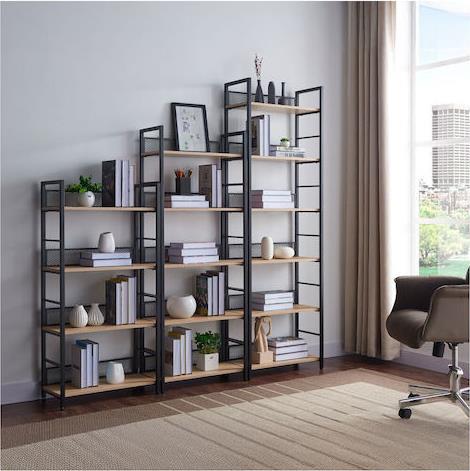 Liberta Nest Βιβλιοθήκη Φυσικό Μαύρο 28-0314