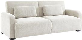Liberta Nubo Τριθέσιος Καναπές Κρεβάτι Off White 213x93x86cm 70-0455