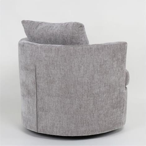 Liberta Orbita Πολυθρόνα Περιστρεφόμενη Γκρι 78x76x65cm 01-3638