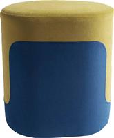 Liberta Packman Σκαμπό Σαλονιού Επενδυμένο με Ύφασμα Μπλε Σετ 2τμχ 40x36x45cm 16-0391