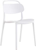 Liberta Piazza Καρέκλες Κουζίνας από Πολυπροπυλένιο Λευκές Σετ 4τμχ 41x38x84cm 27-0107