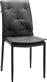 Liberta Pillow Καρέκλες Τραπεζαρίας με Υφασμάτινη Επένδυση Γκρι Σετ 4τμχ 53.5x43x91cm 03-1055