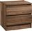 Liberta Polo Κομοδίνο Ξύλινο Καρυδί 45x35.5x45cm 09-1793