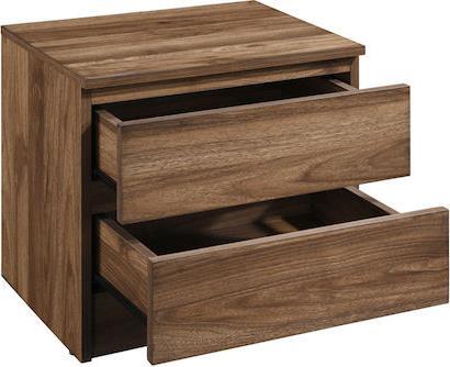 Liberta Polo Κομοδίνο Ξύλινο Καρυδί 45x35.5x45cm 09-1793