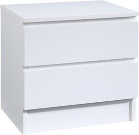 Liberta Polo Κομοδίνο Ξύλινο Λευκό 45x35.5x45cm 09-1791