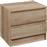 Liberta Polo Κομοδίνο Ξύλινο Oak 45x35.5x45cm 09-1789