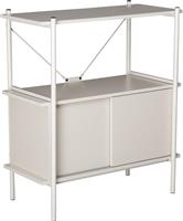 Liberta Popular Βιβλιοθήκη Μελαμίνη-Μέταλλο 80x40x92cm 28-0306