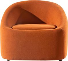 Liberta Puffy Πολυθρόνα σε Πορτοκαλί Χρώμα 95x93x79cm 01-3095