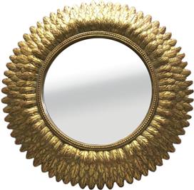 Liberta Sayap Καθρέπτης Τοίχου με Χρυσό Πλαίσιο 38.5x38.5cm Σετ 4τμχ 11-0284