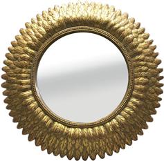 Liberta Sayap Καθρέπτης Τοίχου με Χρυσό Πλαίσιο 38.5x38.5cm Σετ 4τμχ 11-0284