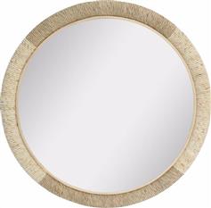 Liberta Sikinos Καθρέπτης Τοίχου με Μπεζ Πλαίσιο 76x76cm 11-0642