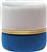Liberta Σκαμπό Σαλονιού Επενδυμένο με Ύφασμα Ombre Γκρι/Μπλε 40x40x40cm 16-0455