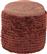 Liberta Σκαμπό Σαλονιού Fuzz Επενδυμένο με Ύφασμα Ροζ 40x40x45cm 16-0405