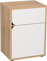Liberta Smile 2 Κομοδίνο Ξύλινο Μπεζ 45x35x63.5cm 09-2123