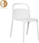 Liberta Smith Καρέκλες Κουζίνας από Πολυπροπυλένιο Λευκό Σετ 4τμχ 53x41x80cm 27-0176