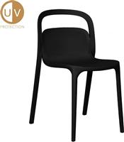 Liberta Smith Καρέκλες Κουζίνας από Πολυπροπυλένιο Μαύρο Σετ 4τμχ 53x41x80cm 27-0177