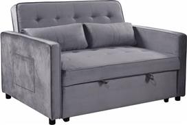 Liberta Solution Διθέσιος Καναπές Κρεβάτι Γκρι 133x94x87cm 70-0344