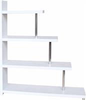 Liberta Swivel Βιβλιοθήκη Λευκό Oak 120x29x135.8cm 24-0720