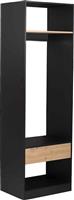 Liberta System Έπιπλο Εισόδου Μαύρο-Sonoma 90x50x180cm 18-0026