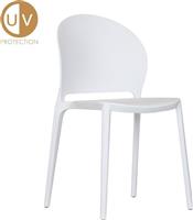 Liberta Trendo Καρέκλες Κουζίνας από Πολυπροπυλένιο Λευκό Σετ 4τμχ 44x50.5x83cm 27-0140