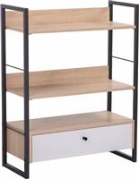 Liberta Trilogy Βιβλιοθήκη Μπεζ 70x30x90cm 28-0310