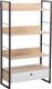 Liberta Trilogy Βιβλιοθήκη Μελαμίνη-Μέταλλο 70x30x125cm 28-0309
