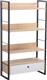 Liberta Trilogy Βιβλιοθήκη Μελαμίνη-Μέταλλο 70x30x125cm 28-0309