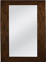 Liberta Woody Καθρέπτης Τοίχου με Καφέ Ξύλινο Πλαίσιο 110x70cm 11-0465