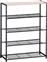 Liberta Zapato Μεταλλική Παπουτσοθήκη με 4 Ράφια Sonoma-Μαύρο 63x30x83cm 10-0041