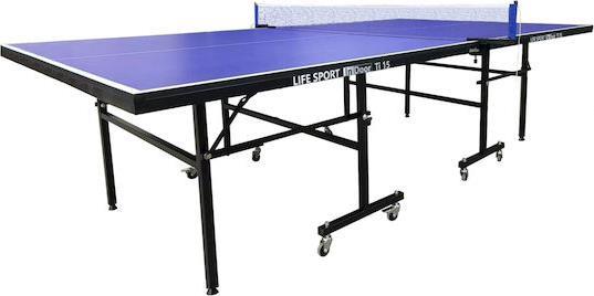 Life Sport Ti15 Πτυσσόμενο Τραπέζι Ping Pong Εσωτερικού Χώρου