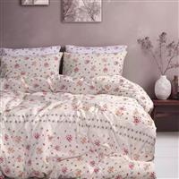 Lino Antico Σετ Σεντόνια Ημίδιπλα με Λάστιχο 105x200+30cm Ecru 3τμχ 1500004789