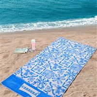 Lino Azul Blue Πετσέτα Θαλάσσης Μπλε 165x90cm