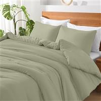 Lino Basico Σετ Σεντόνια Υπέρδιπλα 240x260cm Green 4τμχ 1500005129
