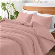 Lino Basico Σετ Σεντόνια Υπέρδιπλα 240x260cm Pink 4τμχ 1500005124