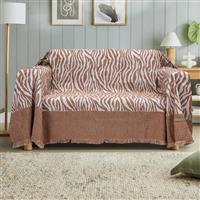 Lino Cebra Ριχτάρι Διθέσιου Καναπέ 180x250cm Salmon 3000004196