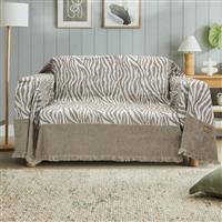 Lino Cebra Ριχτάρι Τριθέσιου Καναπέ 180x300cm Taupe 3000004200
