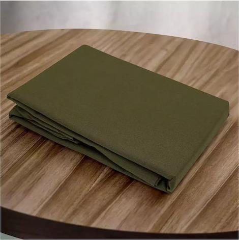 Lino Claro Σεντόνι Μονό με Λάστιχο 100x200+30cm Khaki 1000002817