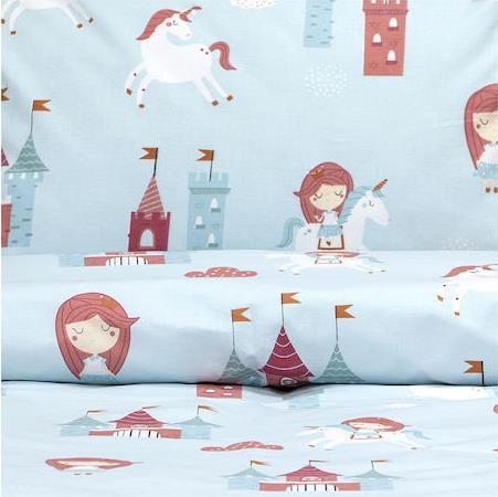 Lino Cloud Kingdom Σετ Σεντόνια Ημίδιπλα Βαμβακερά Mint 170x260cm 1500005262