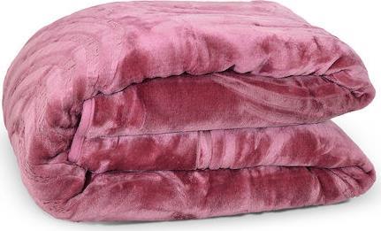 Lino Cobertor Emb Κουβέρτα Βελουτέ Υπέρδιπλη 220x240cm Apple 1300001462