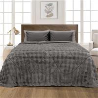 Lino Conilio Κουβερτοπάπλωμα Υπέρδιπλο 220x240cm DGrey 1200001623