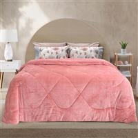 Lino Dania Κουβερτοπάπλωμα Μονό 160x220cm Old Pink 1200001618