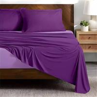 Lino Doble Σετ Σεντόνια Υπέρδιπλα 240x260cm Lilac-Mauve 4τμχ 1500005220