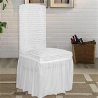 Lino Ελαστικό Κάλυμμα Καρέκλας Lycra Λευκό